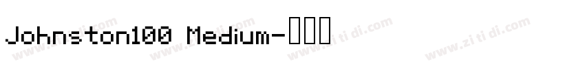 Johnston100 Medium字体转换